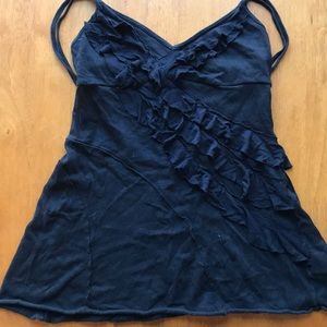 Black Free People ruffle top size S